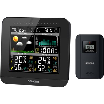 Sencor SWS 5800 meteostanice, černá