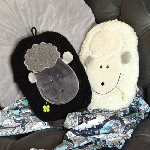 Hugo Frosch Дитячий термофор Eco Junior Comfort з мотивом овечки, кремовий