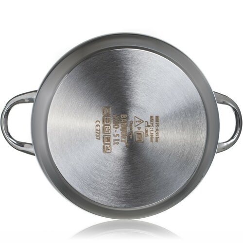 Banquet Tlakovni lonec AXIO s steklenim pokrovom, 5 l