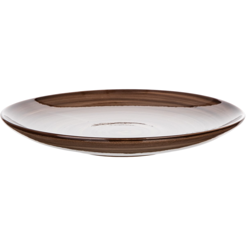 Banquet Flacher Teller PALAS, 27 cm, braun