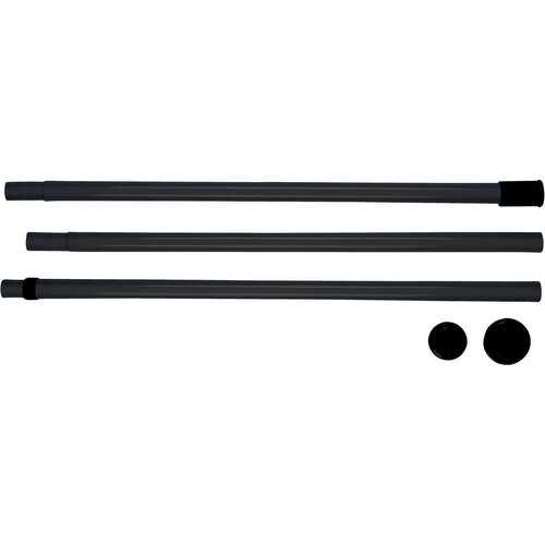 Wenko Bară telescopică verticală Herkules 165–300cm, negru