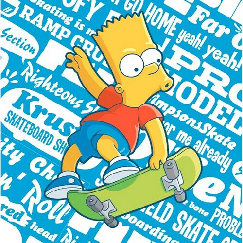 Poduszka – jasiek The Simpsons Bart, 40 x 40 cm