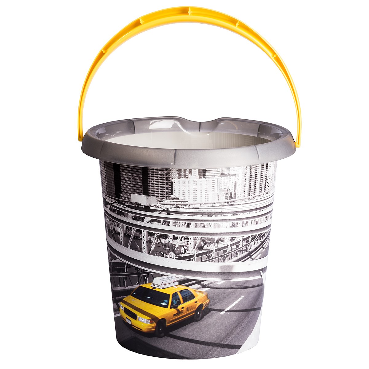 Vedro s dekorom London taxi, 12 l, plast