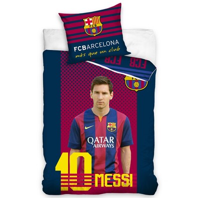 Bavlnené obliečky FC Barcelona Messi, 140 x 200 cm, 70 x 90 cm
