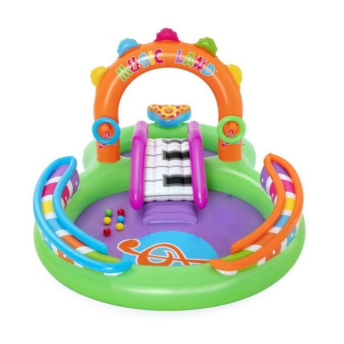 Bestway Aufblasbares Wasserspielzentrum Sing and Splash, 295 x 190 x 137 cm