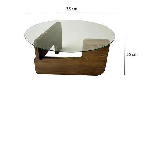 Mia Walnut dohányzóasztal