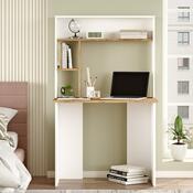 Masă de birou Brino Atlantic Pine and White