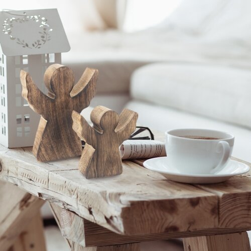 Orion Дерев'яна ялинкова прикраса АНГЕЛ, середня