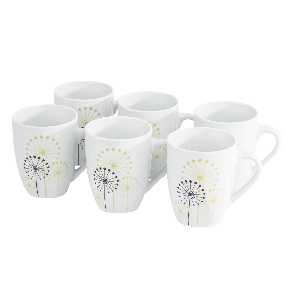 Domestic 6-dielna sada hrnčekov Vanesa, 330 ml