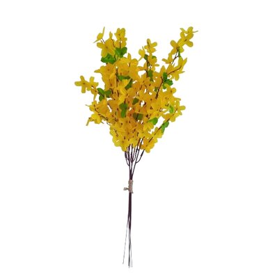 Buchet artificial Ploaie de aur 5 buc, 51 cmgalben,