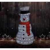 Solight Veľký akrylátový snehuliak v. 75 cm, 160 LED, studená biela