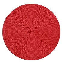 Altom Сервірувальний килимок Straw червоний, діаметр 38 см, набір з 4-х штук
