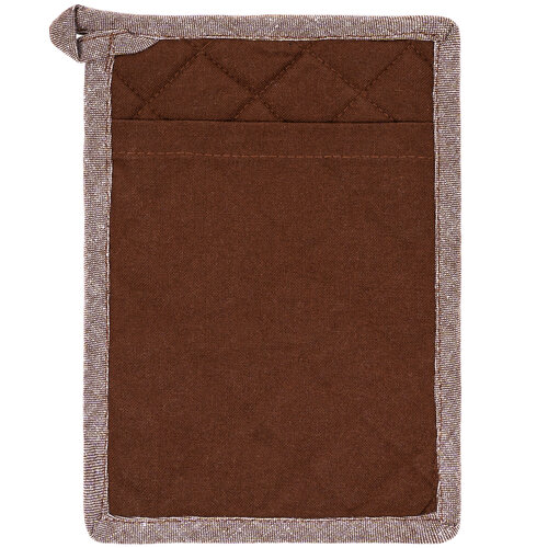 Potholder and trivet Heda chocolate, set of 2
