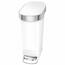 Simplehuman Wąski kosz pedałowy 40 l, biały