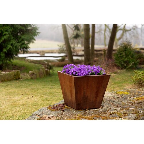 Cono Kerti virágtartó 60 x 60 x 50 cm, corten CORGARDEN 1003