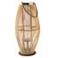Felinar din bambus Delgada, cu sticlă, maro, 49 x24 cm