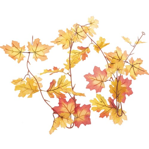 Jesienna girlanda z liści dębowych i klonowych, 180 cm