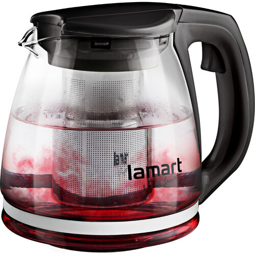 Lamart LT7025 čajnik Verre 1,1 l, črn
