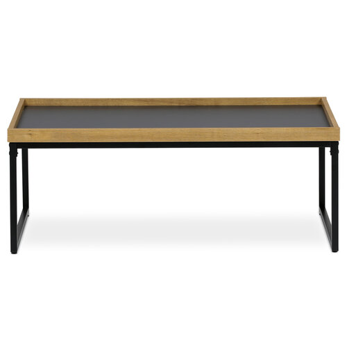 Couchtisch mit dekorativer Kante, 100 x 60 x 39 cm