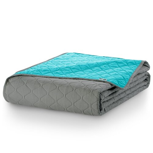 DecoKing Prekriv za postel Axel turkizno-jeklen,170 x 210 cm