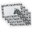 Prestieranie transparentné zebra 44x28 cm plast, 4, biela + čierna, 44 x 28 cm