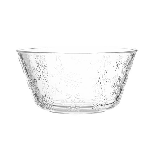 Altom Szklana miska Snowflakes 13 cm, 400 ml