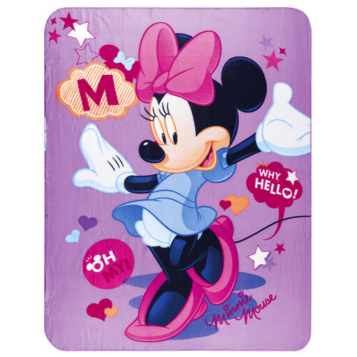 Dětská deka Minnie purple, 120 x 150 cm