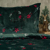 4Home Мікрофланелева постільна білизна Poinsettia, 140 x 220 см, 70 x 90 см