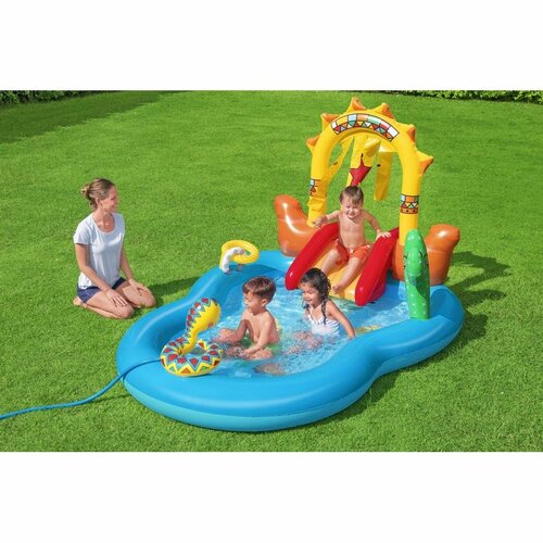 Centru de joacă gonflabil Bestway Wild West, 264 x 188 x 140 cm