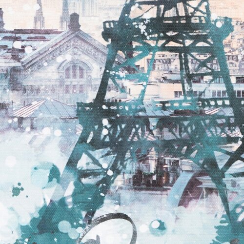 Platno v okvirju Paris, 40 x 40 x 2,5 cm