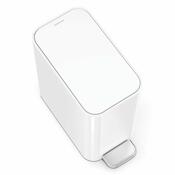 Simplehuman Úzký pedálový koš 5 l, bílá
