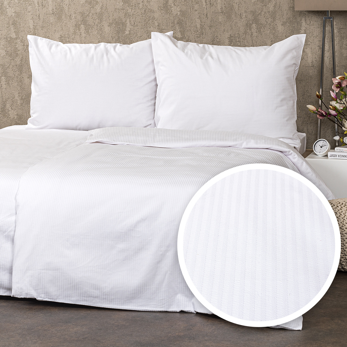 Hotelbettwäsche Aus 100% Baumwolle - Damast Satin Mit Hotelverschluss, 40x80 Cm Kissenbezug