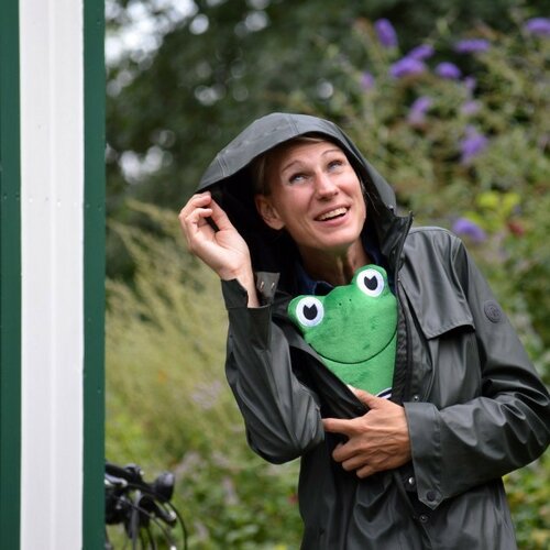 Hugo Frosch Дитячий термофор Eco Junior Comfort з мотивом жаби, зелений