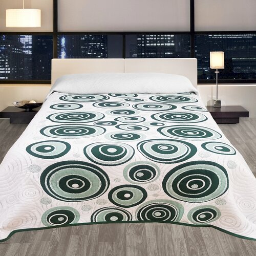 Prehoz na posteľ Congo zelená, 140 x 220 cm
