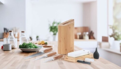 Блок для ножів G21 Gourmet, бамбуковий, для 5ножів