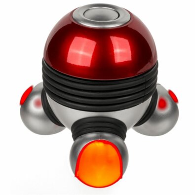 Vibracijski masažni aparat z LED, rdeč