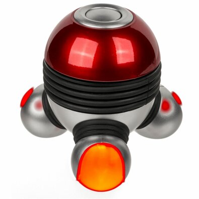 Wibrator do masażu z diodą LED, czerwony
