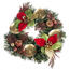 Vánoční dekorace s poinsetií pr. 25 cm, červená