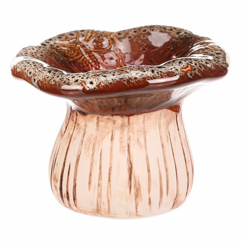 Ceramiczna miska do picia Mushroom, 17 x 12 x 17cm, ceramika