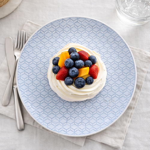 Kamionkowy talerz deserowy Zig Zag, 21  cm