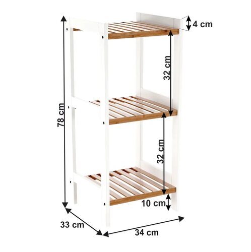 Raft din bambus Erava 1, natural