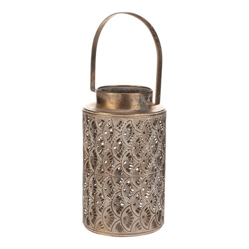 Dekorative Metalllaterne LACE GOLD, goldfarben