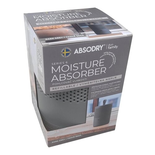 Everbrand vlažnostni absorber Absodry Duo FamilyBag 6-series, do 50 m3, siva