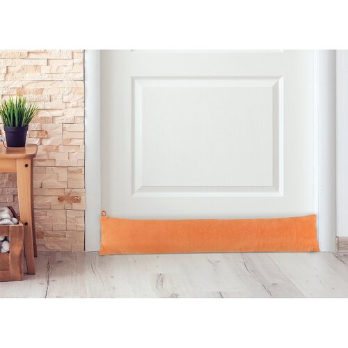Bellatex Zugluftstopper LIN Uni lachs, 15 x 85 cm