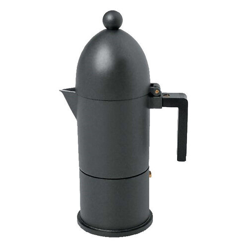 Kávovar La Cupola 150 ml černý, 3 šálky