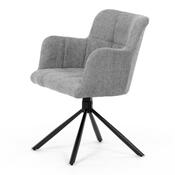 Set de scaune de sufragerie cu mecanism deîntoarcere DCH-T1122 GREY2, 2 buc.