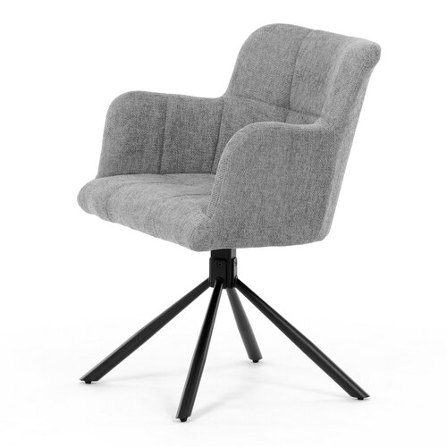 Set de scaune de sufragerie cu mecanism deîntoarcere DCH-T1122 GREY2, 2 buc.