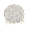 Bellatex Sedež EMA okrogel gladek Cvet bež-modra,40 cm