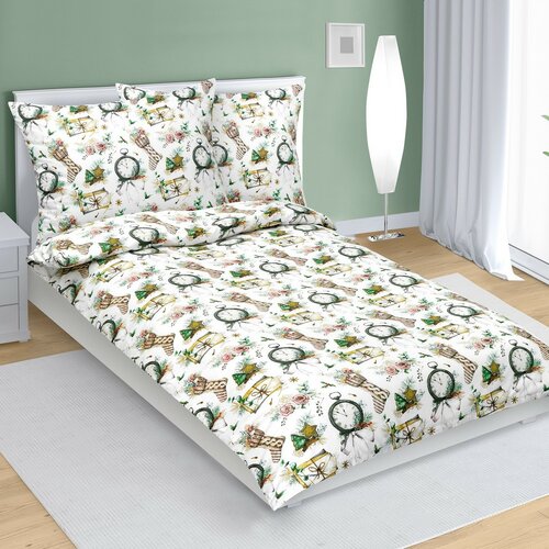 Bellatex Bombažno posteljnino Božični čas, 140 x200 cm, 70 x 90 cm
