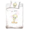 Бавовняна постільна білизна для дитячого ліжечка   Tweety жовта, 100 x 135 см, 40 x 60 см